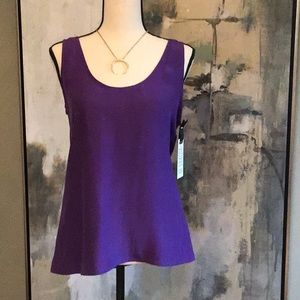 NWT BB Dakota silk purple tank top